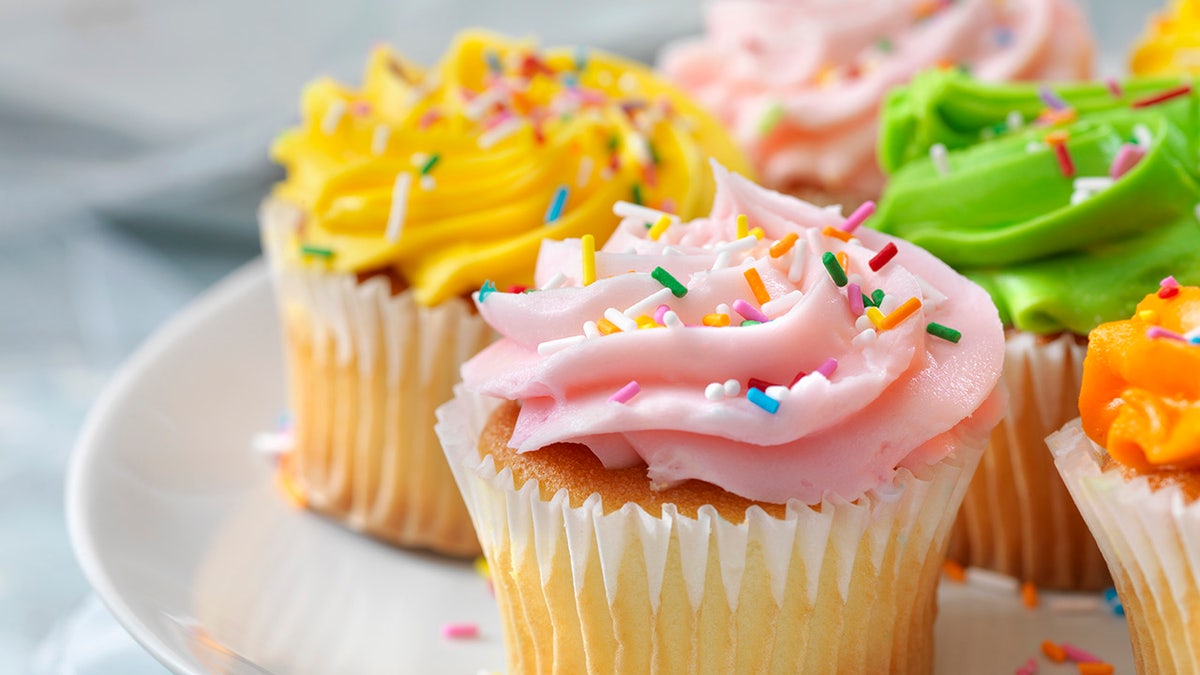 Colorful Cupcakes with Candy Sprinkles