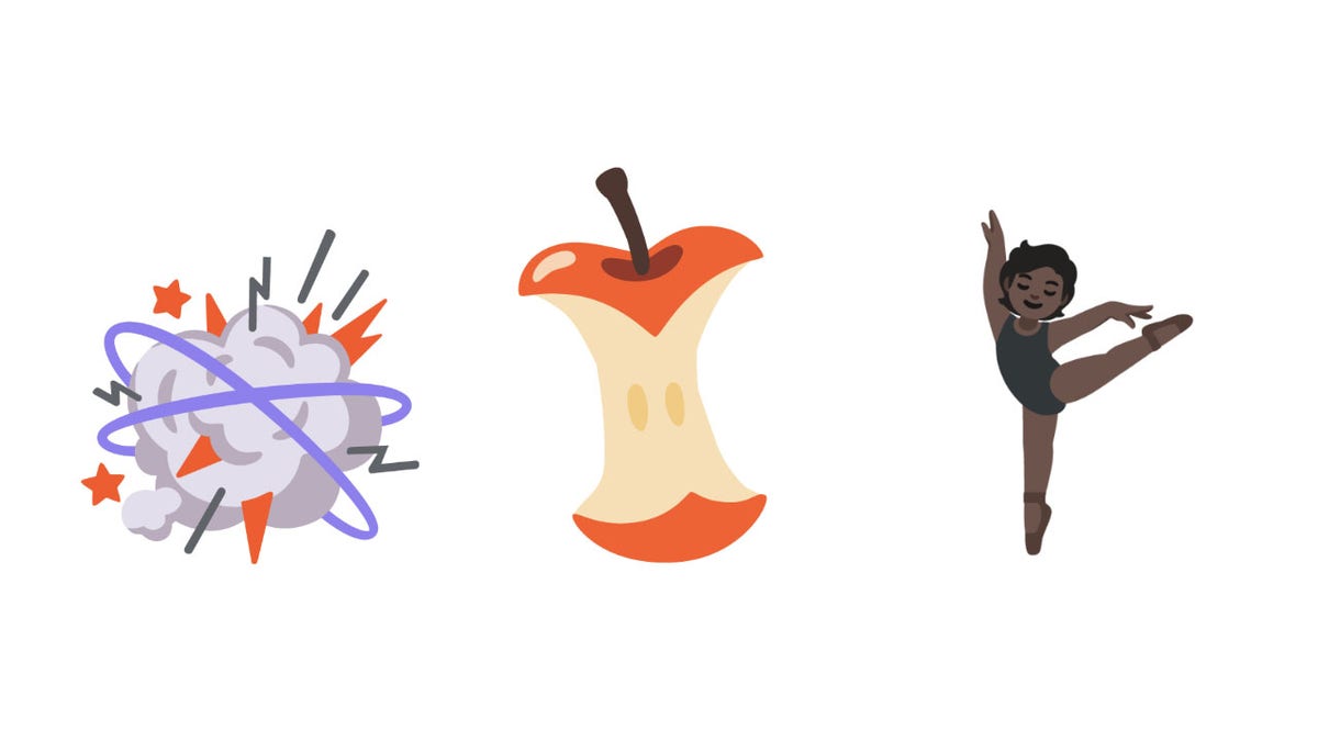 Fight cloud, apple care and ballet dancer new emojis.