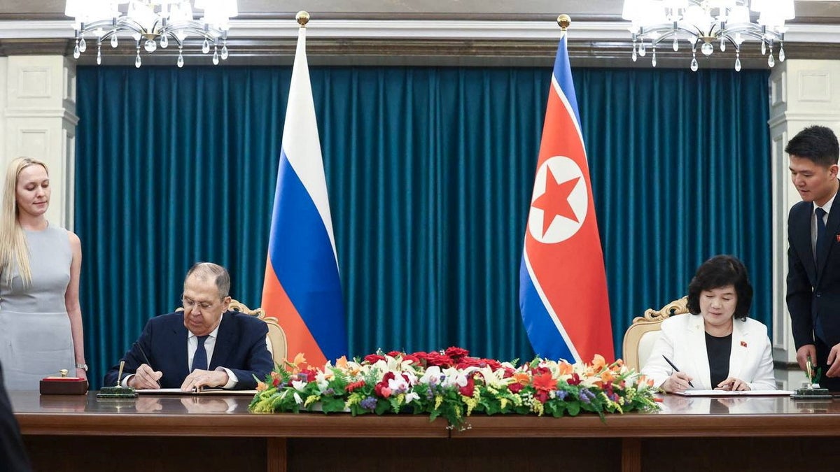Sergei Lavrov in North Korea