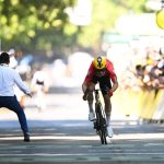 Security guard’s ‘swift move’ stops determined anti-Israel agitator at Tour de France finish