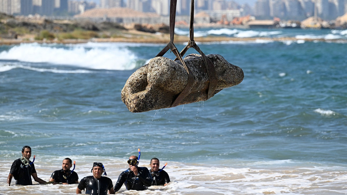 Ancient artifacts of sunken city likely destroyed by earthquake or tsunami plucked from seafloor