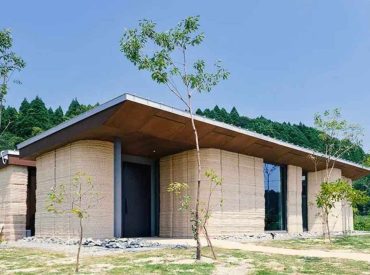 Sustainable 3D-printed home built primarily from soil