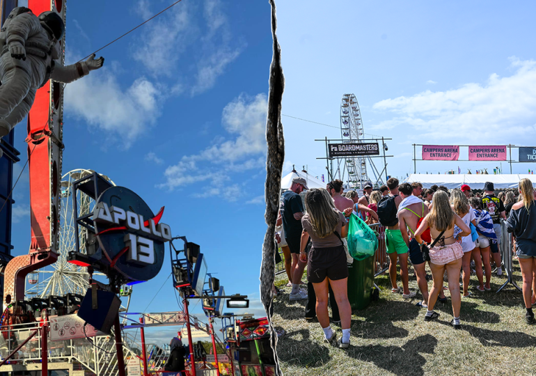 Thrill ride malfunctions at popular music festival, leaving riders stuck upside down