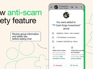 WhatsApp bans 6.8M scam accounts, launches safety tool