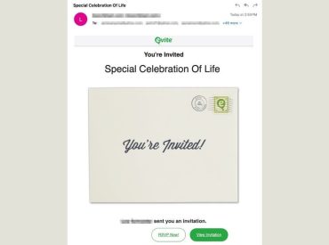 New Evite phishing scam uses emotional event invitations to target victims