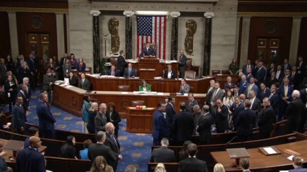 House of Representatives after moment of silence for Charlie Kirk