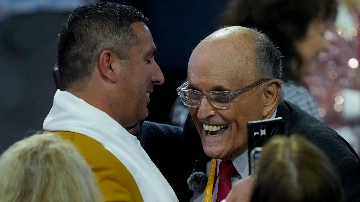 Rudy Giuliani is seen during the Republican National Convention