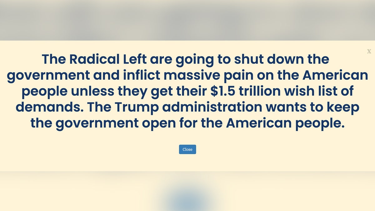 Screenshot of HUD website banner