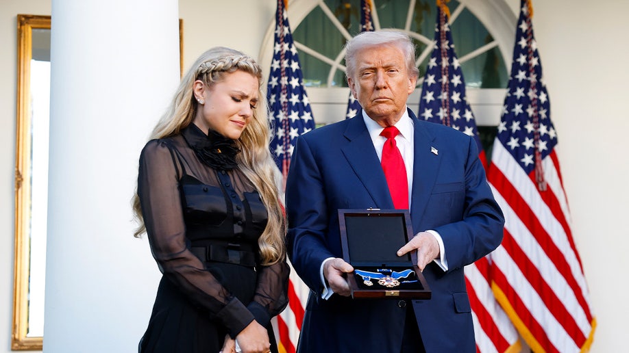 Trump and Erika Kirk at the White House.