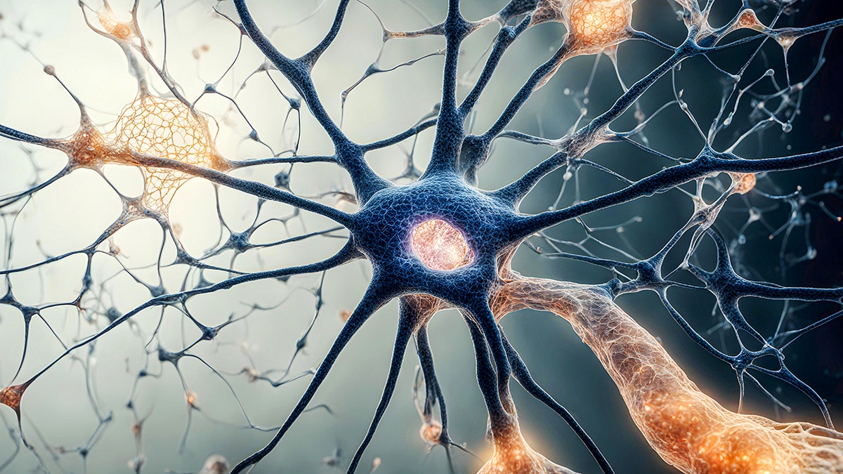 Microscopic of Neural network Brain cells