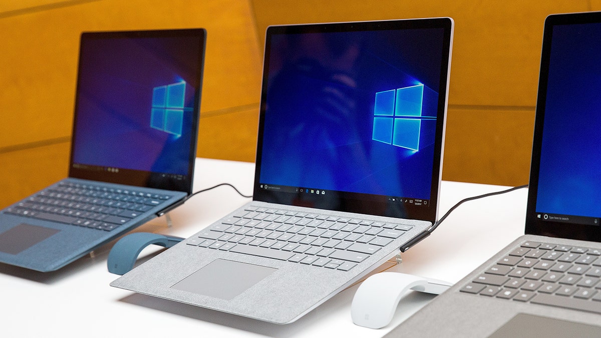 Microsoft Surface laptop computers in 2017