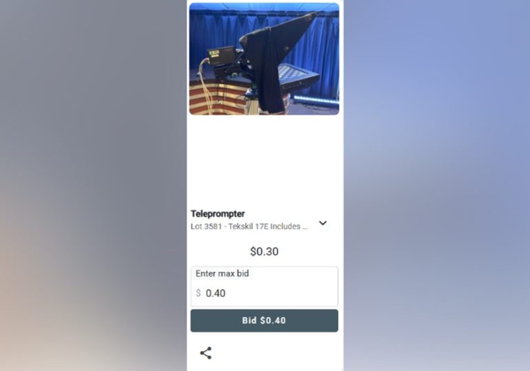 US-backed foreign broadcaster selling pricy news gear for pennies on the dollar to ‘spite’ taxpayers