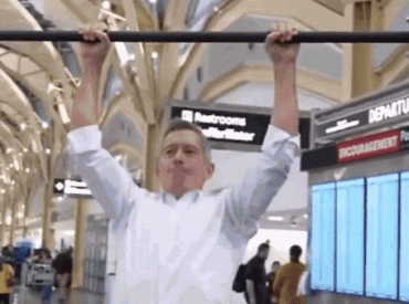 Trump cabinet members do pull-ups at airport to launch $1B family travel program nationwide