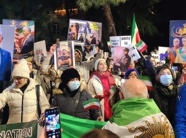 Georgian demonstrators watch Iran closely as their own protests grind on