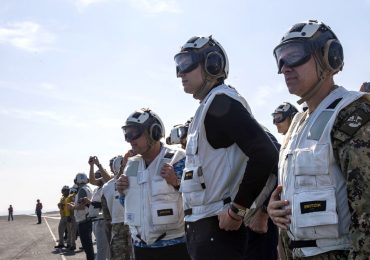 Trump's special envoy Witkoff and Kushner visit US aircraft carrier amid Iran tensions, talks