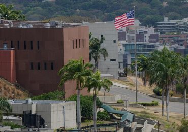 American flag raised, flies over US Embassy building in Venezuela for first time in 7 years