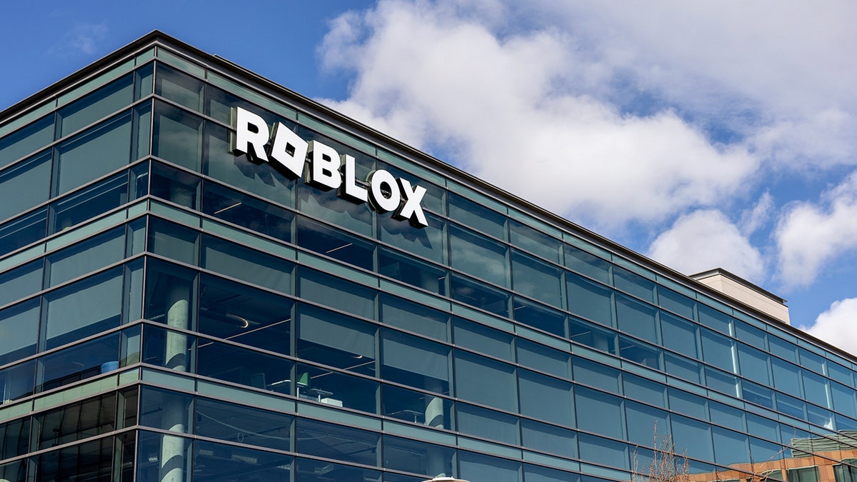 The exterior of the Roblox headquarters is shown.