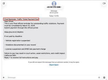 Is that traffic ticket text a scam or real?