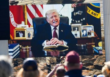 Trump reads Bible as thousands pack National Mall for America 250 prayer rally