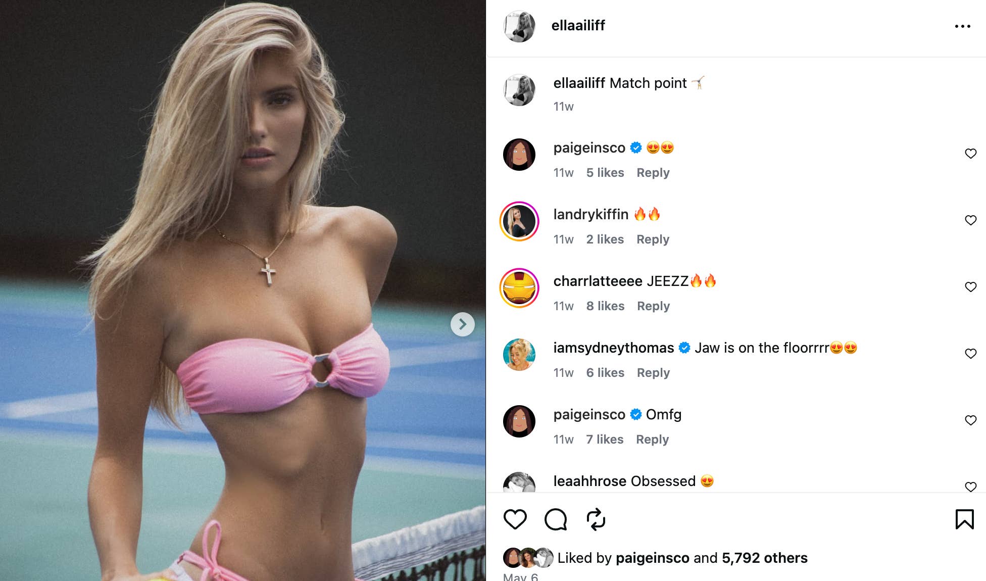 Nick Bosa’s girlfriend sends fans into frenzy with eye-catching swimsuit photo