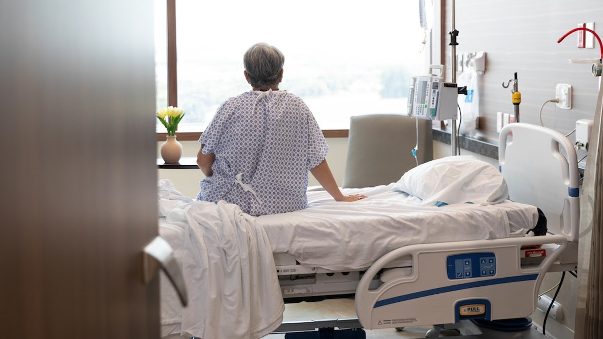 Older adult in hospital