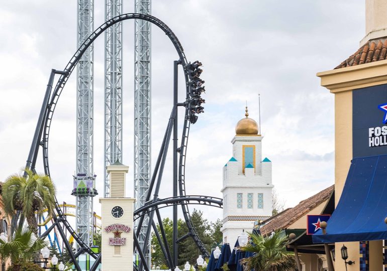 Parkgoer airlifted after Batman roller coaster incident leaves man with fractures to both legs