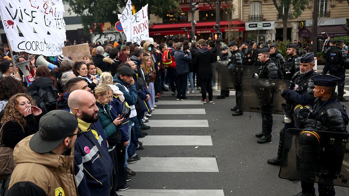 France's Macron blames protests on 'ultra-left groups whose aim is to bring down the Republic'